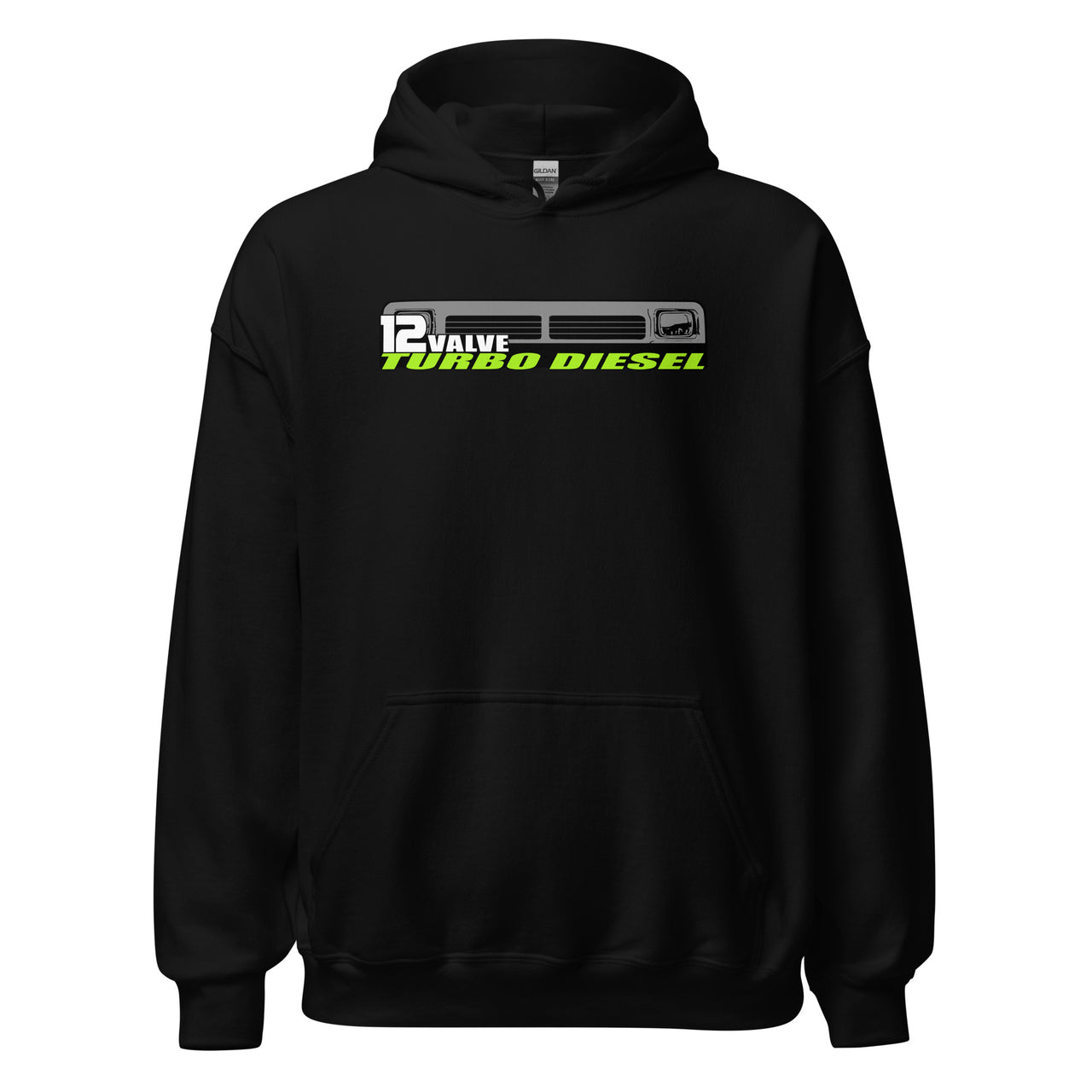 First Gen 12 Valve Diesel Truck Hoodie Sweatshirt in black