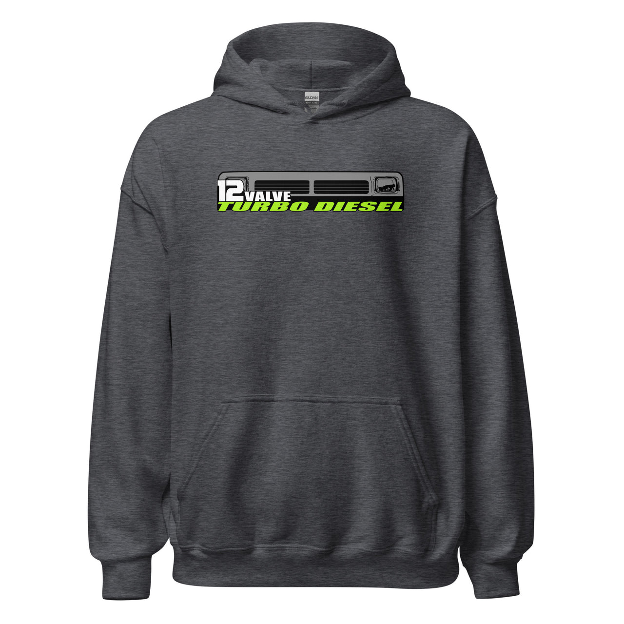 First Gen 12 Valve Diesel Truck Hoodie Sweatshirt in grey