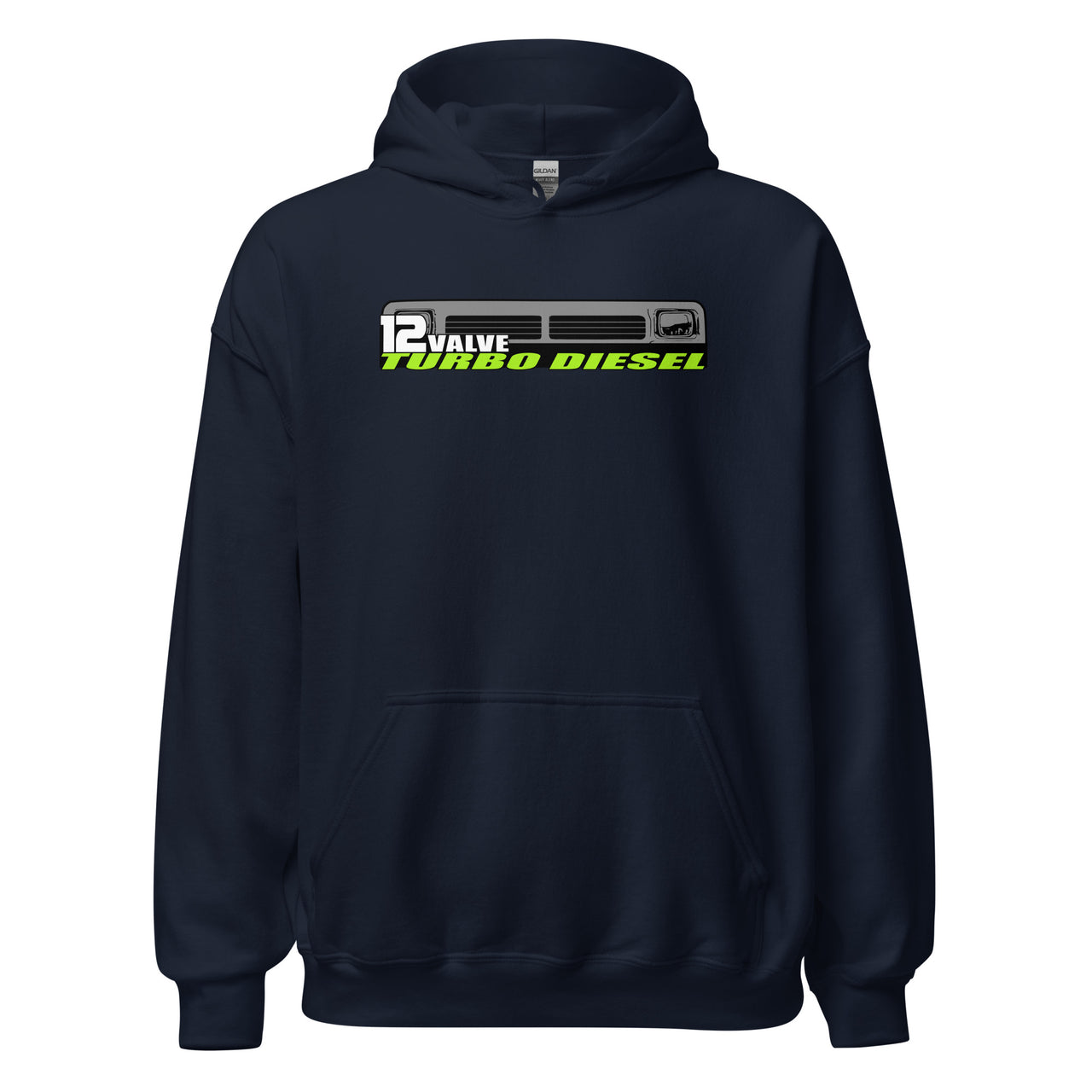 First Gen 12 Valve Diesel Truck Hoodie Sweatshirt in navy