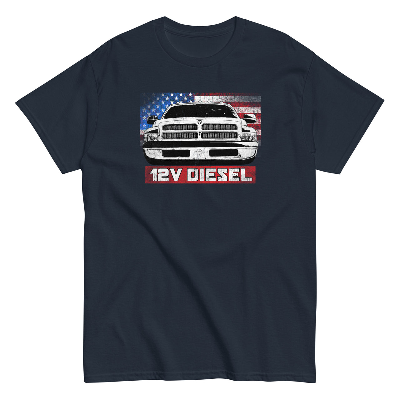 12v Diesel 2nd Gen Truck T-Shirt in navy