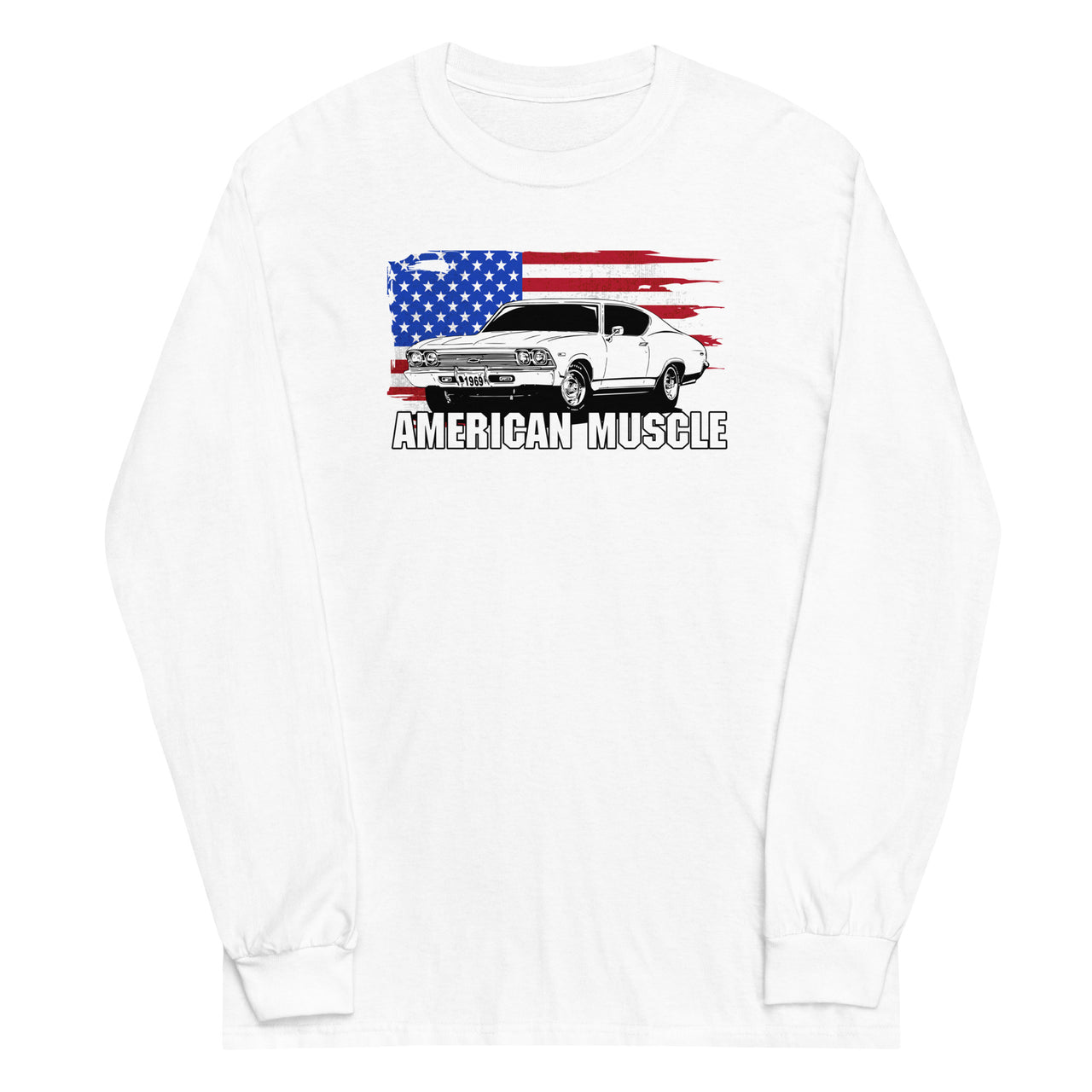 1969 chevelle shirt in white