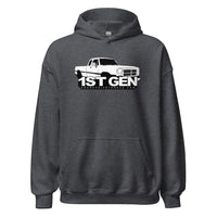 Thumbnail for 1st Gen dodge ram Truck Hoodie Sweatshirt in grey