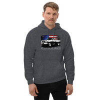 Thumbnail for First Gen Truck Hoodie, American Flag Design Sweatshirt-In-Black-From Aggressive Thread