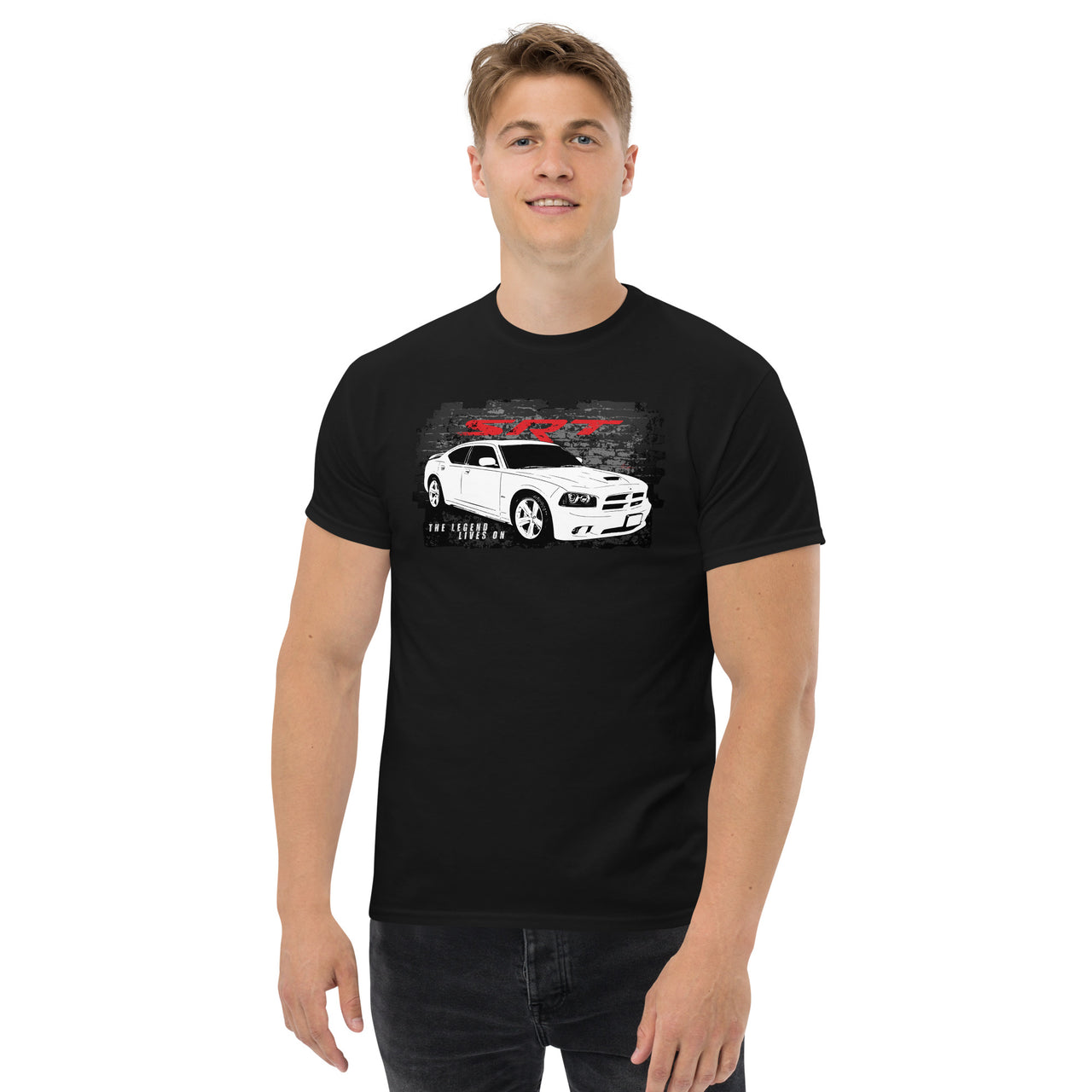 2006-2010 Charger SRT8 T-Shirt-In-Black-From Aggressive Thread
