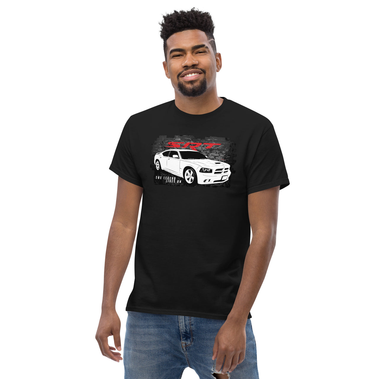 2006-2010 Charger SRT8 T-Shirt-In-Black-From Aggressive Thread