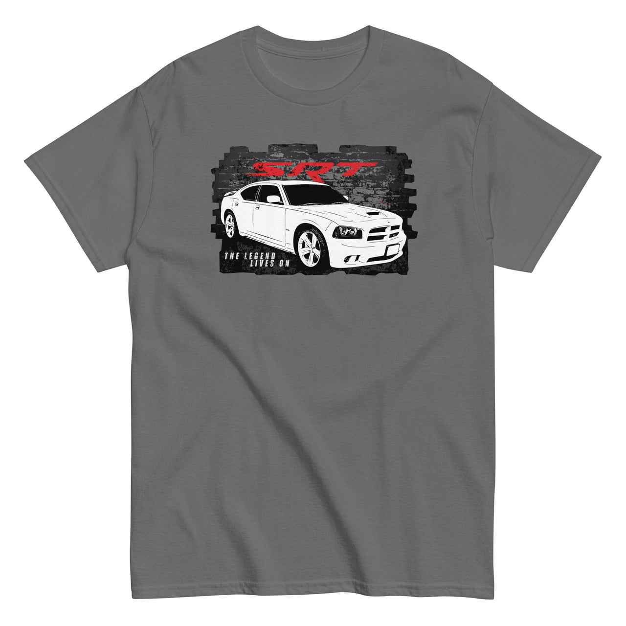 2006-2010 Charger SRT8 T-Shirt-In-Charcoal-From Aggressive Thread