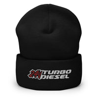 Thumbnail for 24 Valve 5.9 Diesel Winter Hat Cuffed Beanie-In-Black-From Aggressive Thread