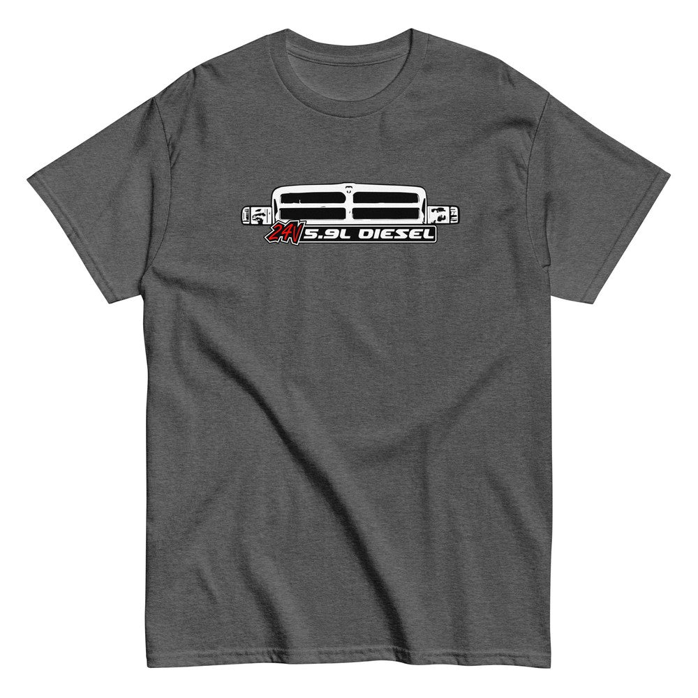 2nd Gen 24v 5.9 Diesel Truck T-Shirt in grey
