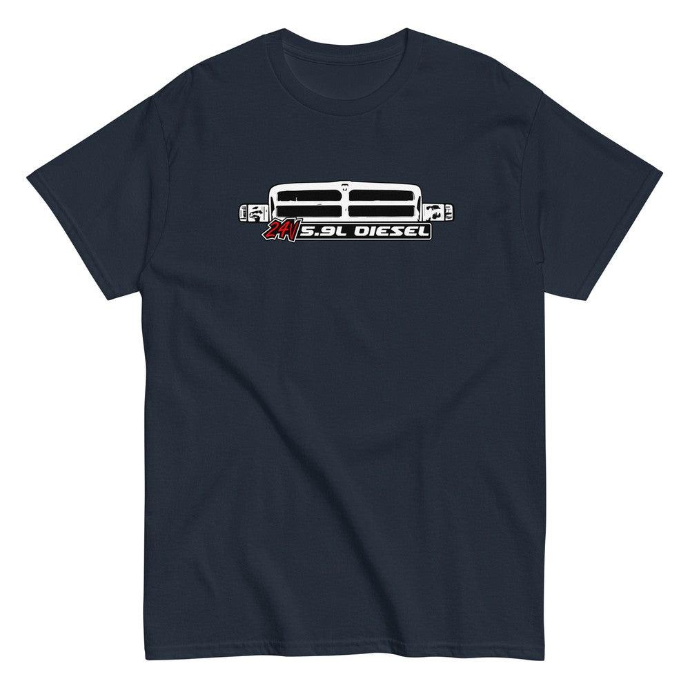 2nd Gen 24v 5.9 Diesel Truck T-Shirt in navy