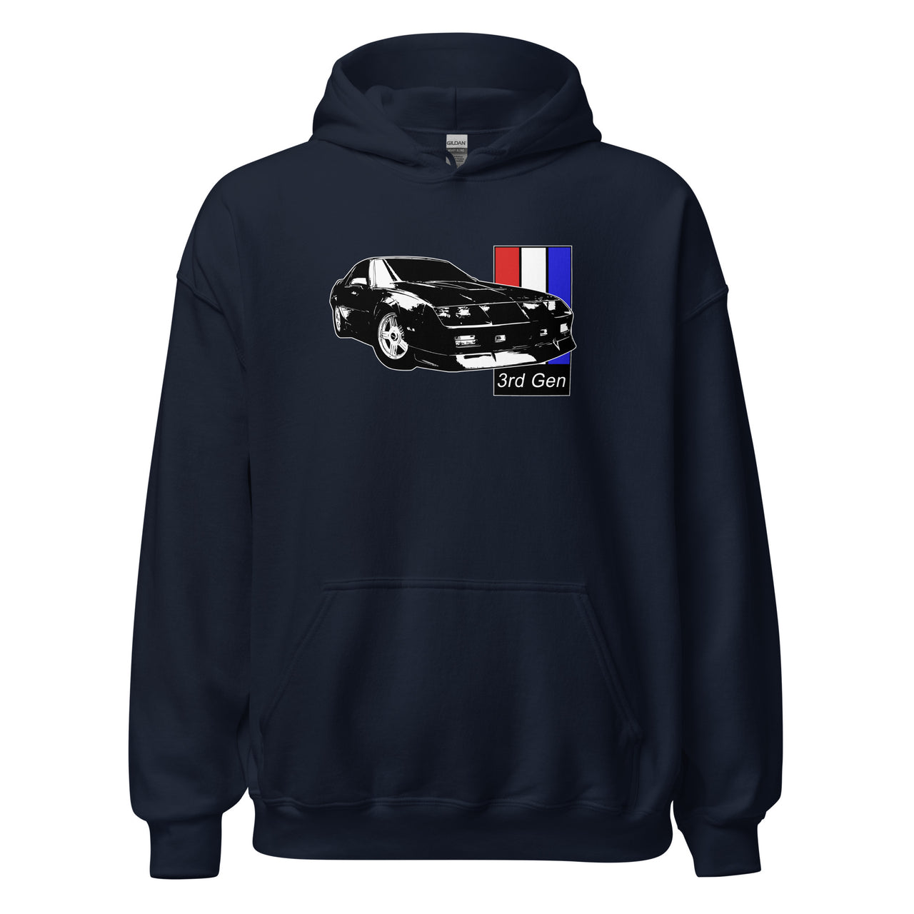3rd Gen Camaro Hoodie Sweatshirt-In-White-From Aggressive Thread