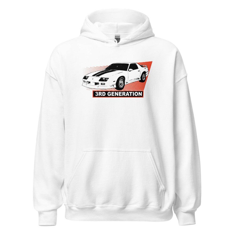 3rd Gen Camaro Hoodie in white