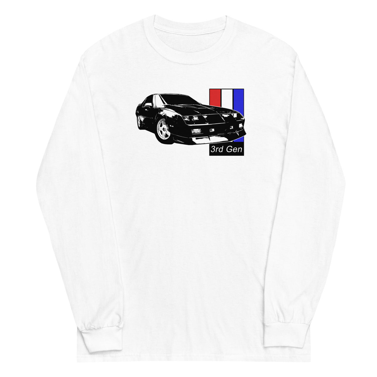 3rd Gen Camaro Long Sleeve Shirt in white