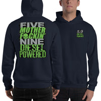 Thumbnail for Five MF'N Nine 5.9 Diesel Truck Hoodie modeled in navy