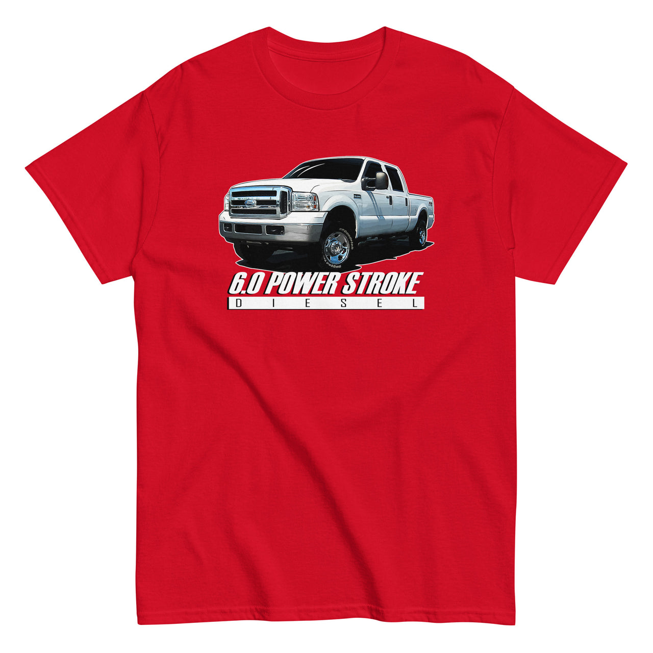 6.0 Power Stroke Diesel T-Shirt in red