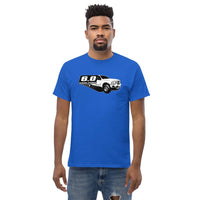 Thumbnail for Power Stroke 6.0 Diesel Truck T-Shirt modeled in blue