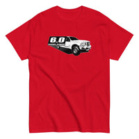 Thumbnail for Power Stroke 6.0 Diesel Truck T-Shirt in red