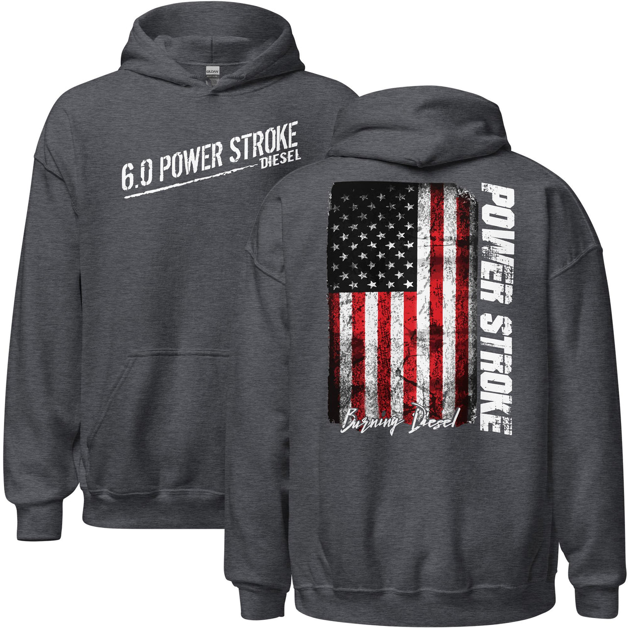 6.0 Powerstroke Hoodie in grey