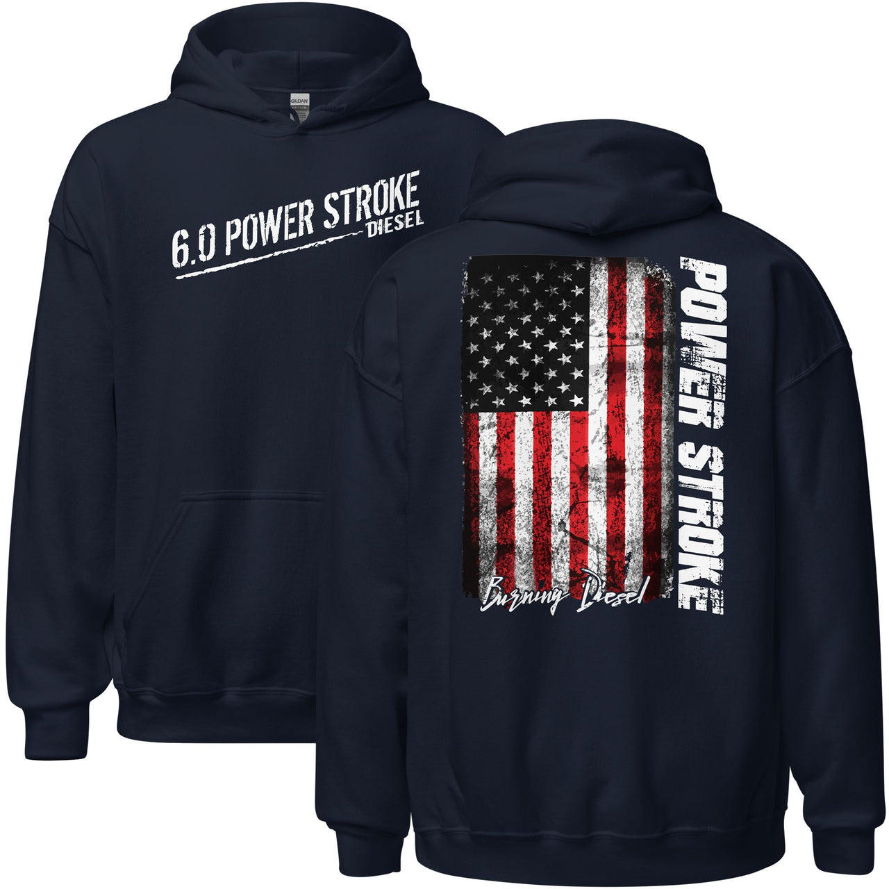 6.0 Powerstroke Hoodie in navy