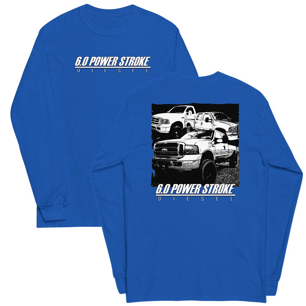 6.0 Power Stroke Trucks Long Sleeve Shirt - royal