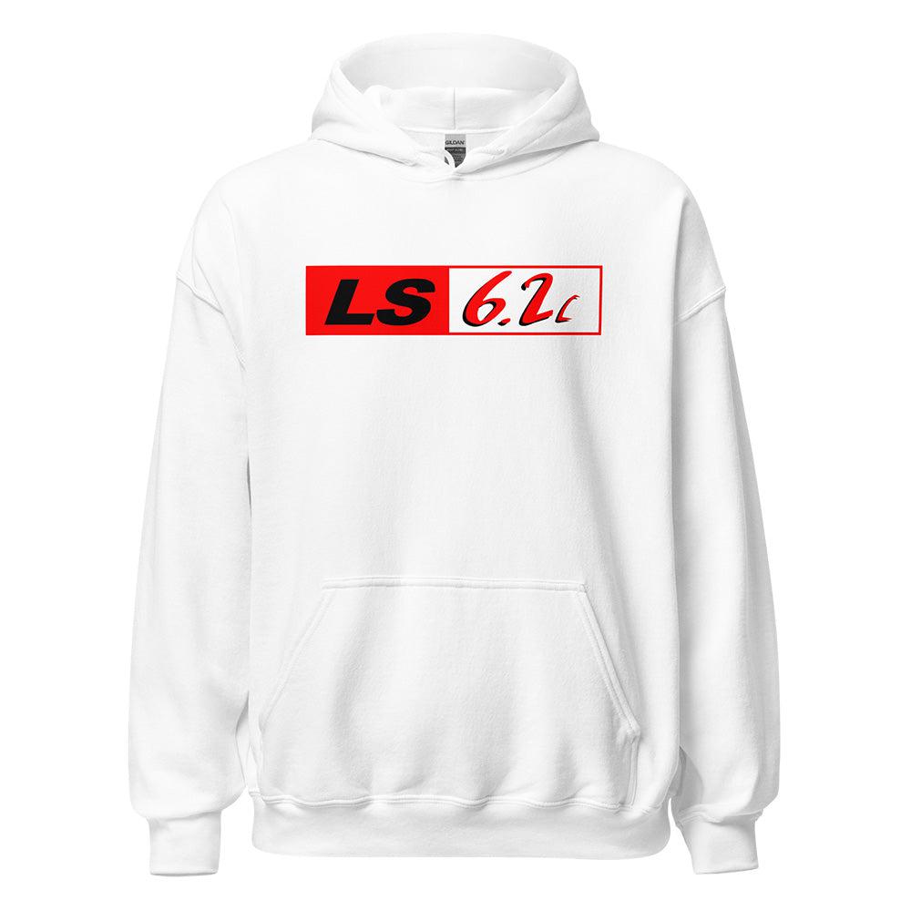 LS GM 6.2 LS3 Engine Hoodie in white