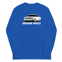 Thumbnail for 1964 chevelle malibu long sleeve shirt in royal