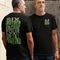 Thumbnail for 6.4 MF'N Power Stroke T-Shirt modeled in black