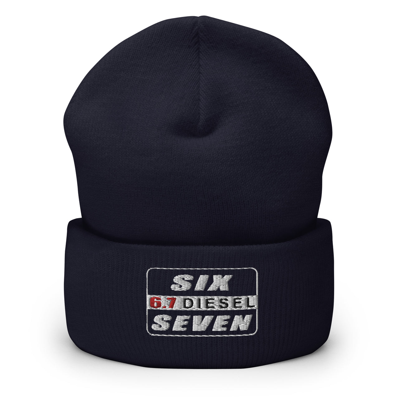 6.7 Powerstroke Hat Winter Cuffed Beanie in navy