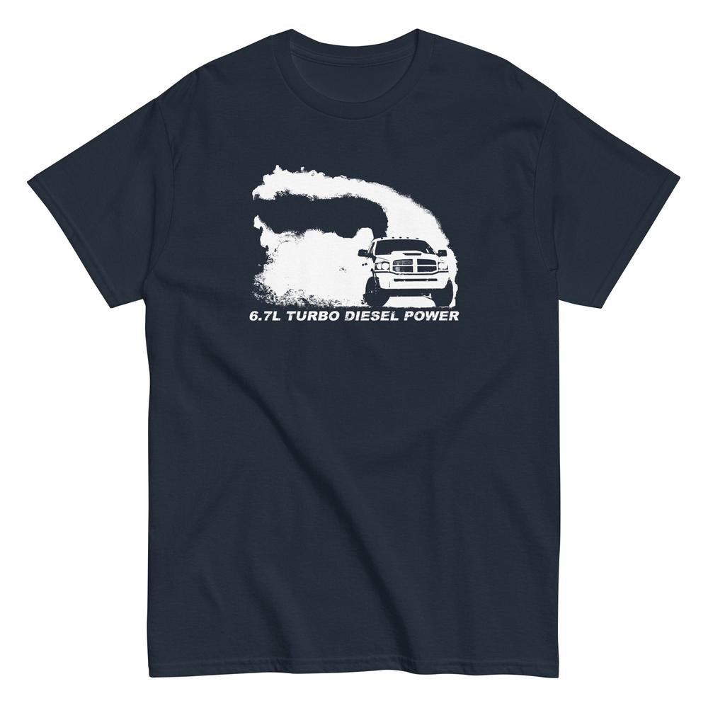 6.7 3rd Gen Burnout Truck T-Shirt in navy