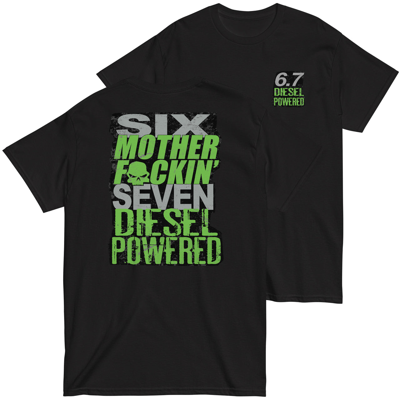 6.7 MF'N Diesel Engine T-Shirt in black