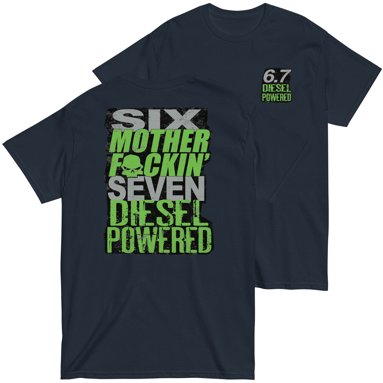 6.7 MF'N Diesel Engine T-Shirt in navy