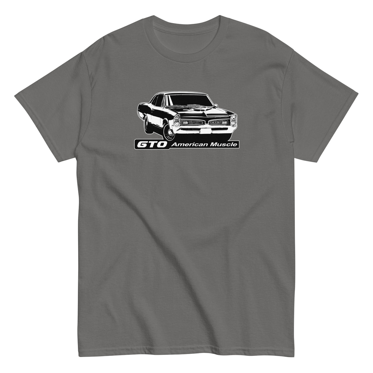 67 GTO T-Shirt - American Muscle-In-Charcoal-From Aggressive Thread