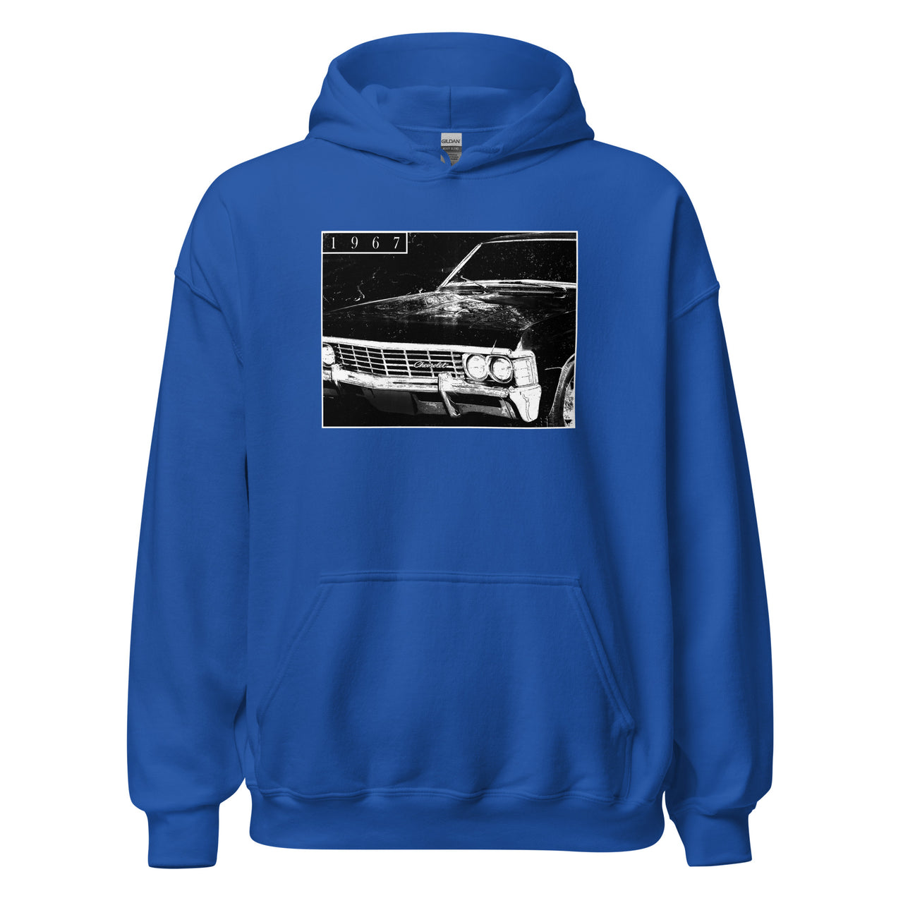 1967 Impala hoodie sweatshirt in royal