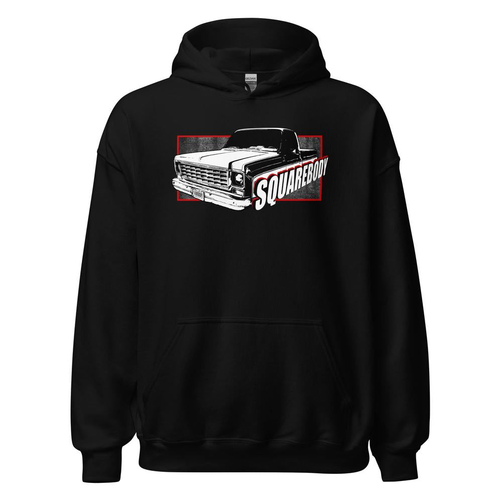 Round Eye Square Body Truck Hoodie in black