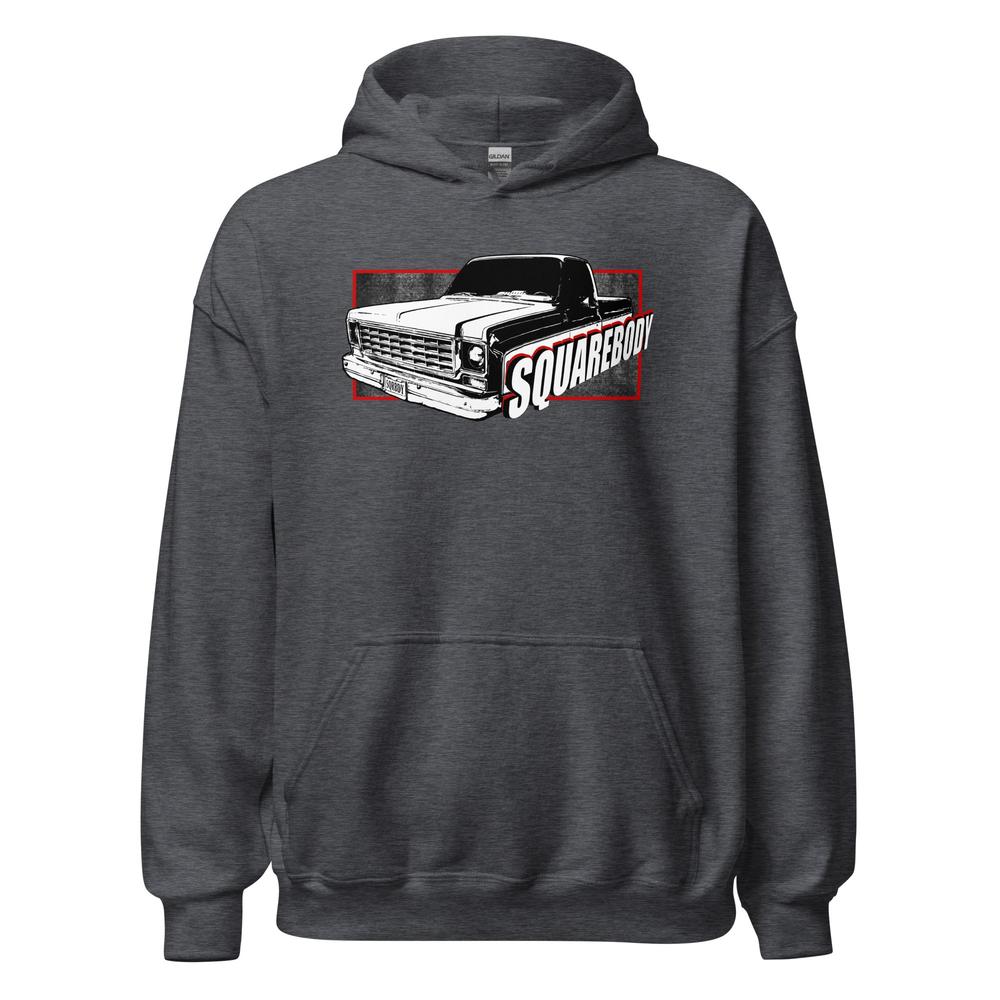 Round Eye Square Body Truck Hoodie in grey
