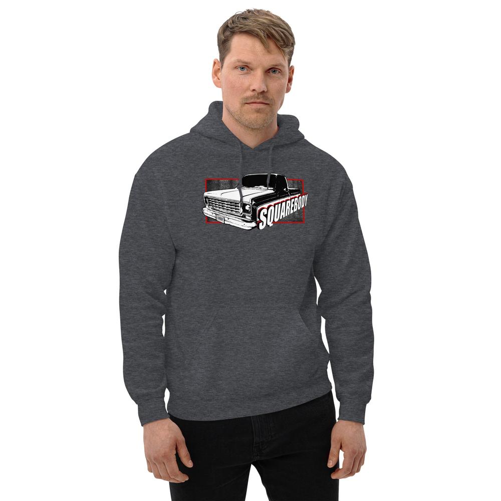 Round Eye Square Body Truck Hoodie in grey