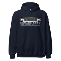 Thumbnail for 70s Square Body The Legend Lives On Hoodie in navy