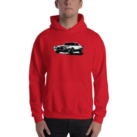 Thumbnail for 73 camaro hoodie modeled in red