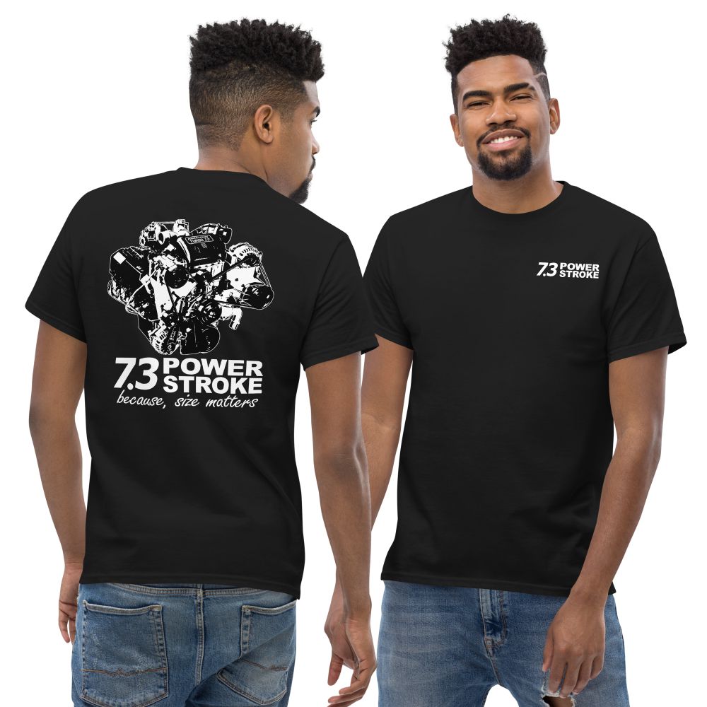 7.3 Power Stroke Size Matters T-Shirt in black