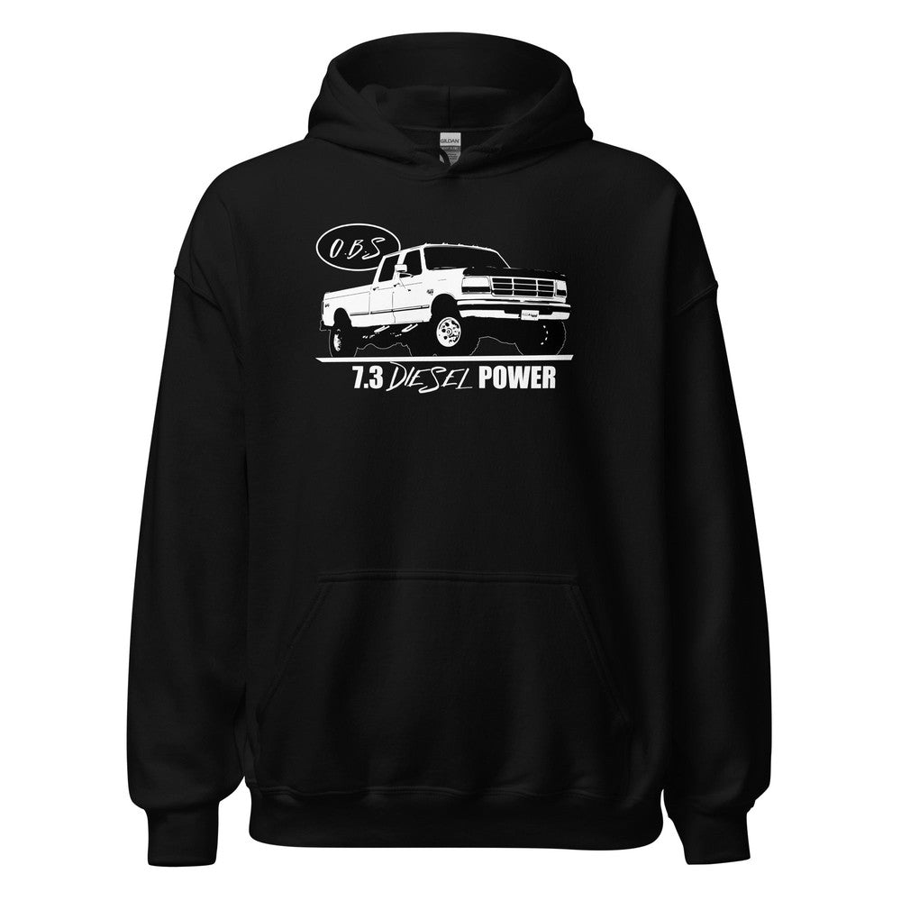 7.3 Powerstroke OBS Crew Cab Hoodie in black