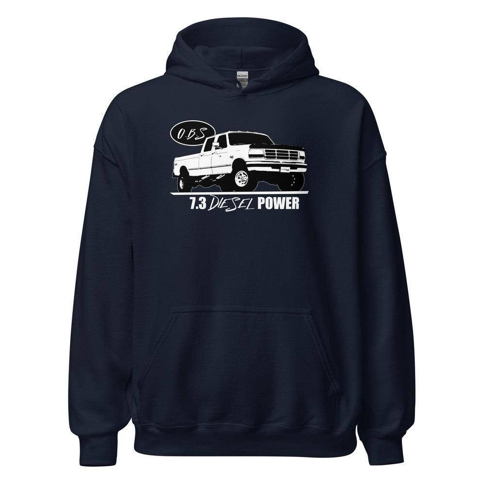 7.3 Powerstroke OBS Crew Cab Hoodie in navy