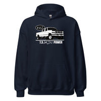 Thumbnail for 7.3 Powerstroke OBS Crew Cab Hoodie in navy