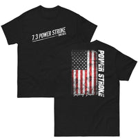 Thumbnail for 7.3 Powerstroke T-Shirt With American Flag in black