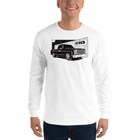 Thumbnail for 77 Square Body C10 Long Sleeve T-Shirt modeled in white