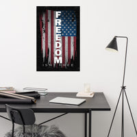Thumbnail for Freedom Isnt Free Poster - Patriotic American Flag Art