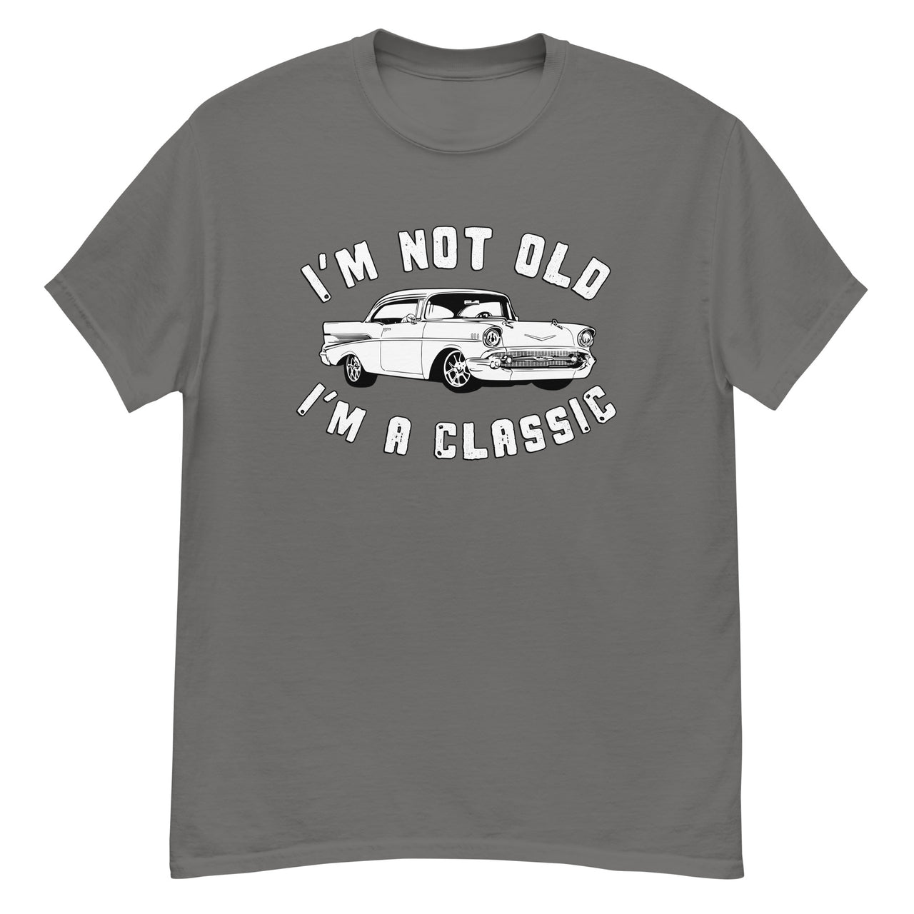 Im Not Old Im A Classic 57 Chevy Belair TShirt in gray