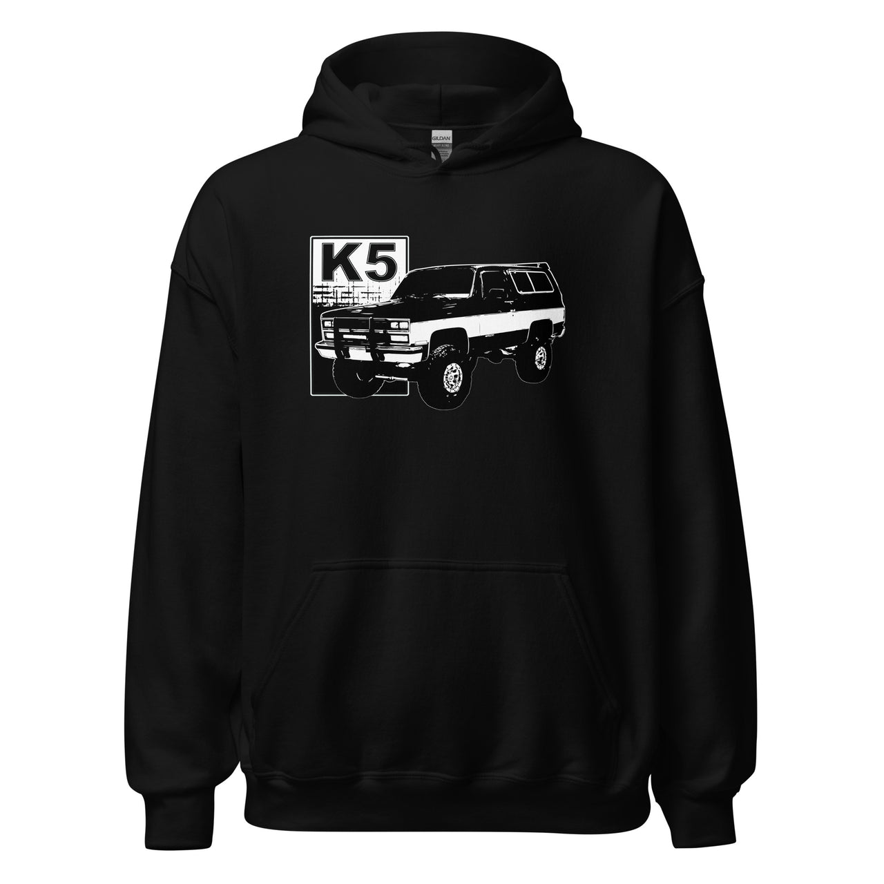 Square Body K5 Blazer Hoodie in black