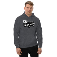 Thumbnail for Square Body K5 Blazer Hoodie modeled in grey