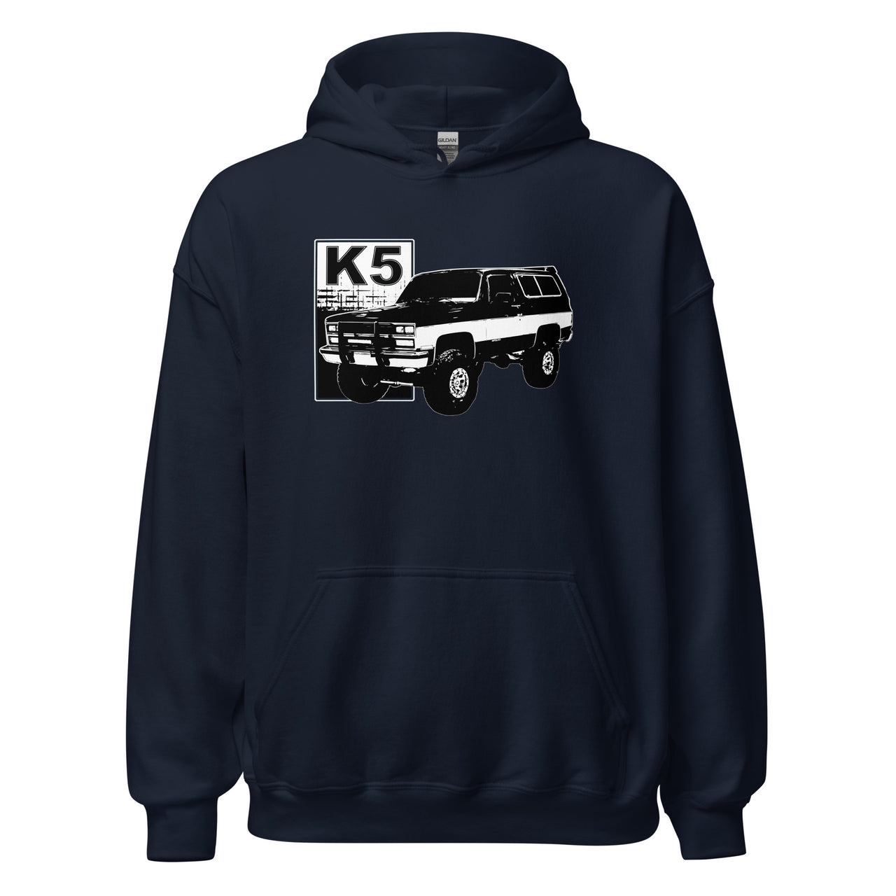 Square Body K5 Blazer Hoodie in navy