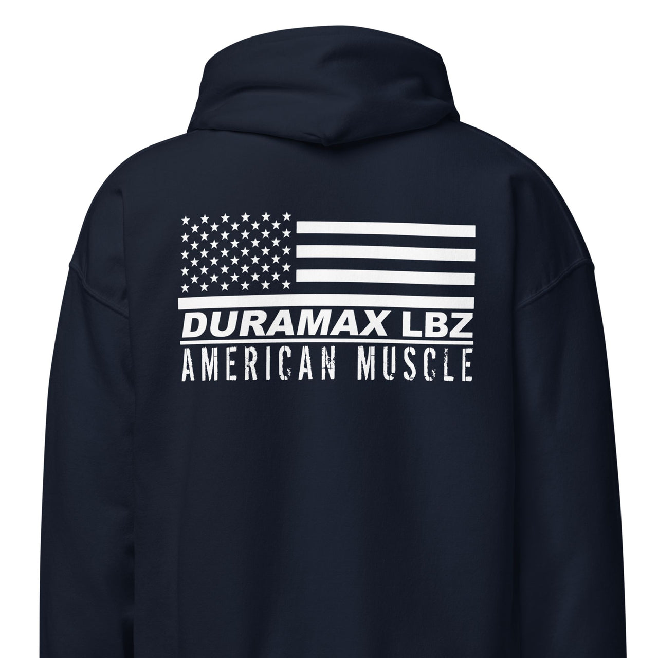 LBZ Duramax Hoodie, American Flag Sweatshirt-In-Black-From Aggressive Thread