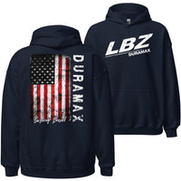 Thumbnail for LBZ Duramax Hoodie Sweatshirt With American Flag On Back